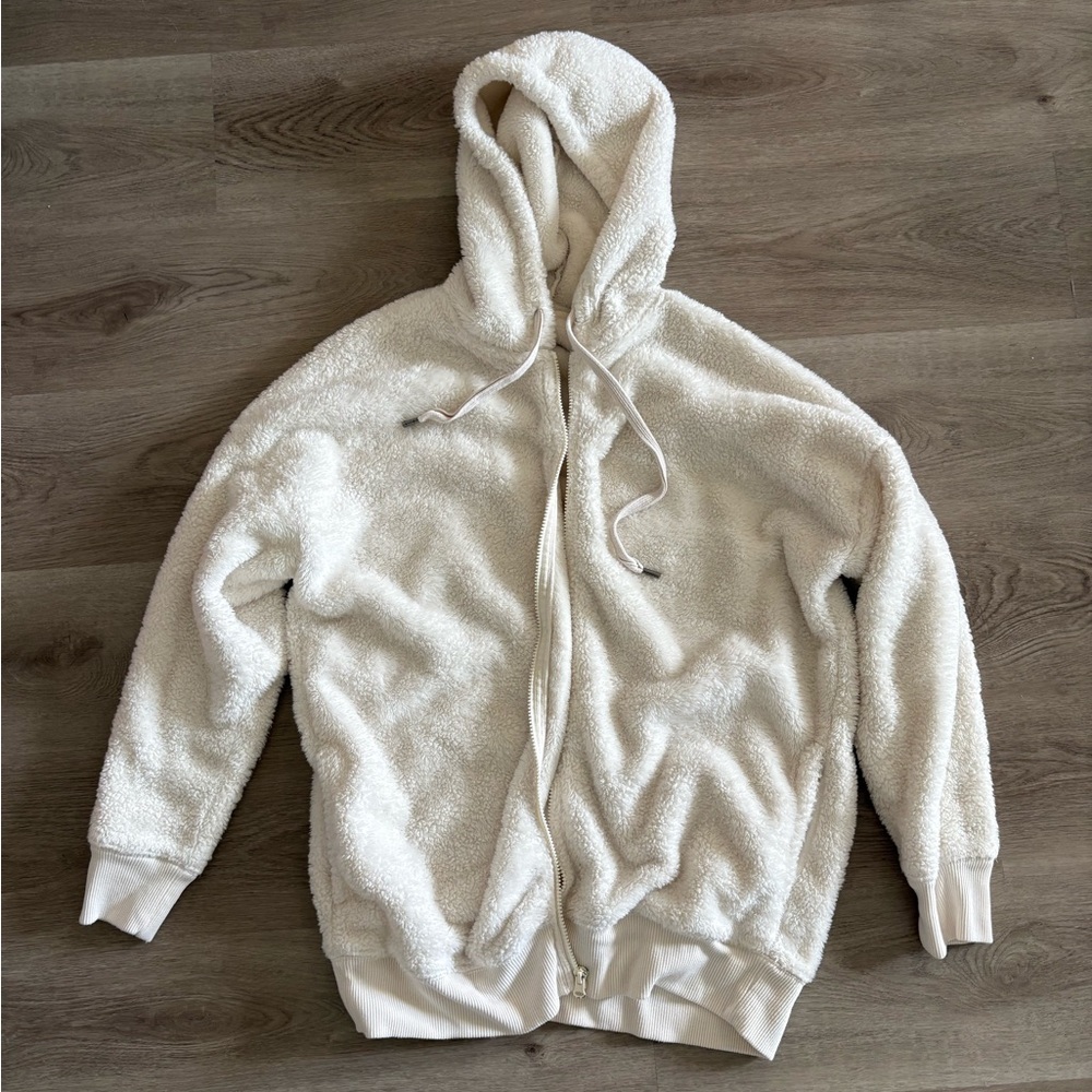 Aerie Cream Sherpa Jacket